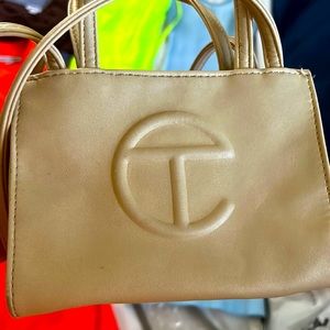Tan Small Telfar bag